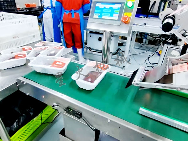 四川全自动上平面贴标机客户案例实拍图