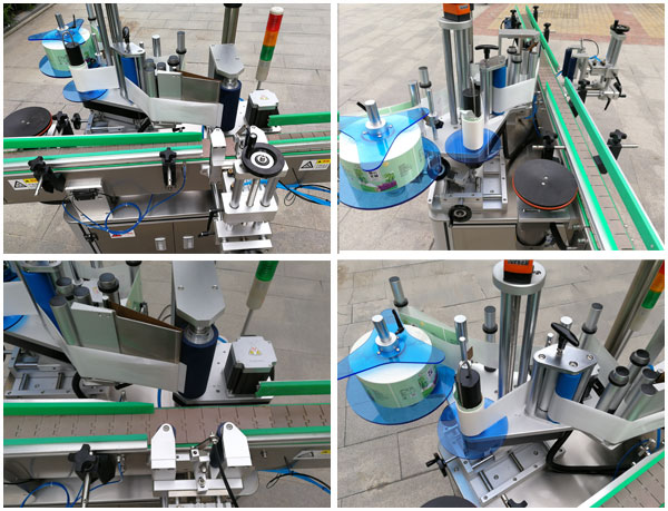全自动圆瓶贴标机-自动化贴标机设备生产线实拍图